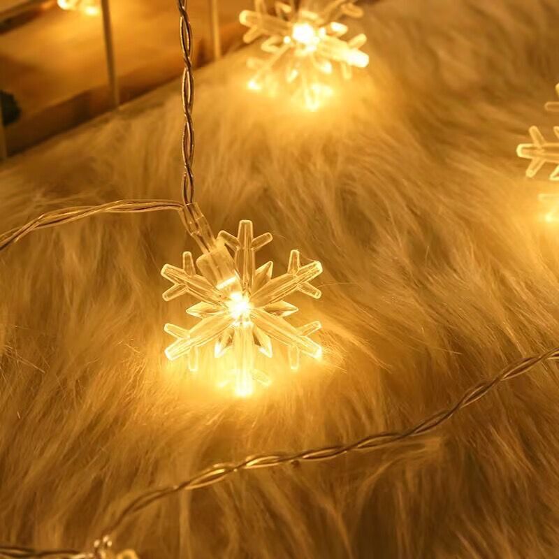 Christmas LED Star Snowflake Lights 40LED 6M - Outdoor USB Decoration
