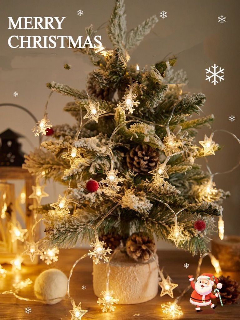 Christmas LED Star Snowflake Lights 40LED 6M - Outdoor USB Decoration