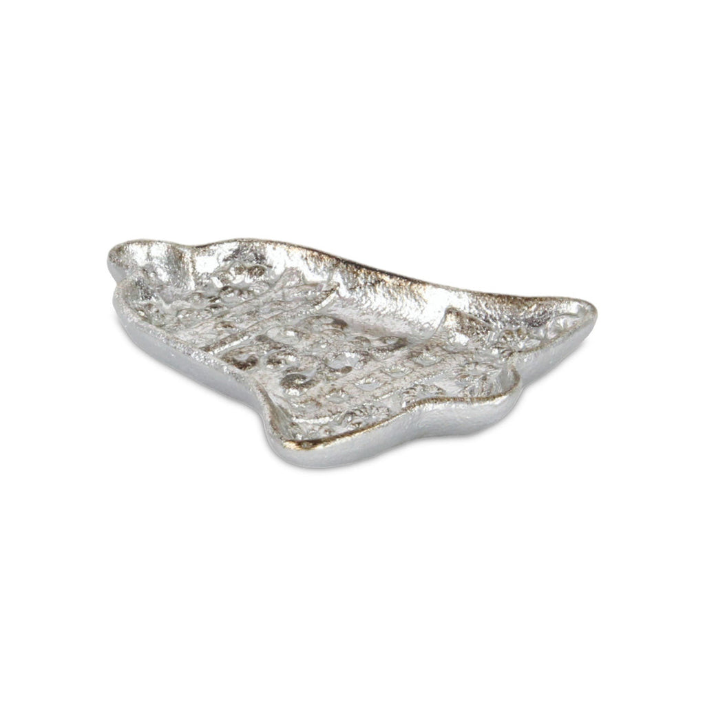 Christmas Bell Trinket Tray 5" - Silver Cast Iron Decorative Gift