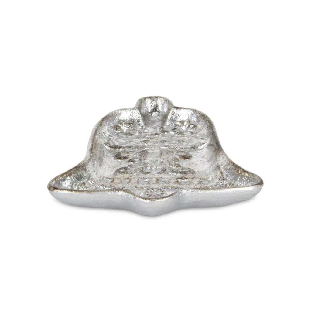 Christmas Bell Trinket Tray 5" - Silver Cast Iron Decorative Gift