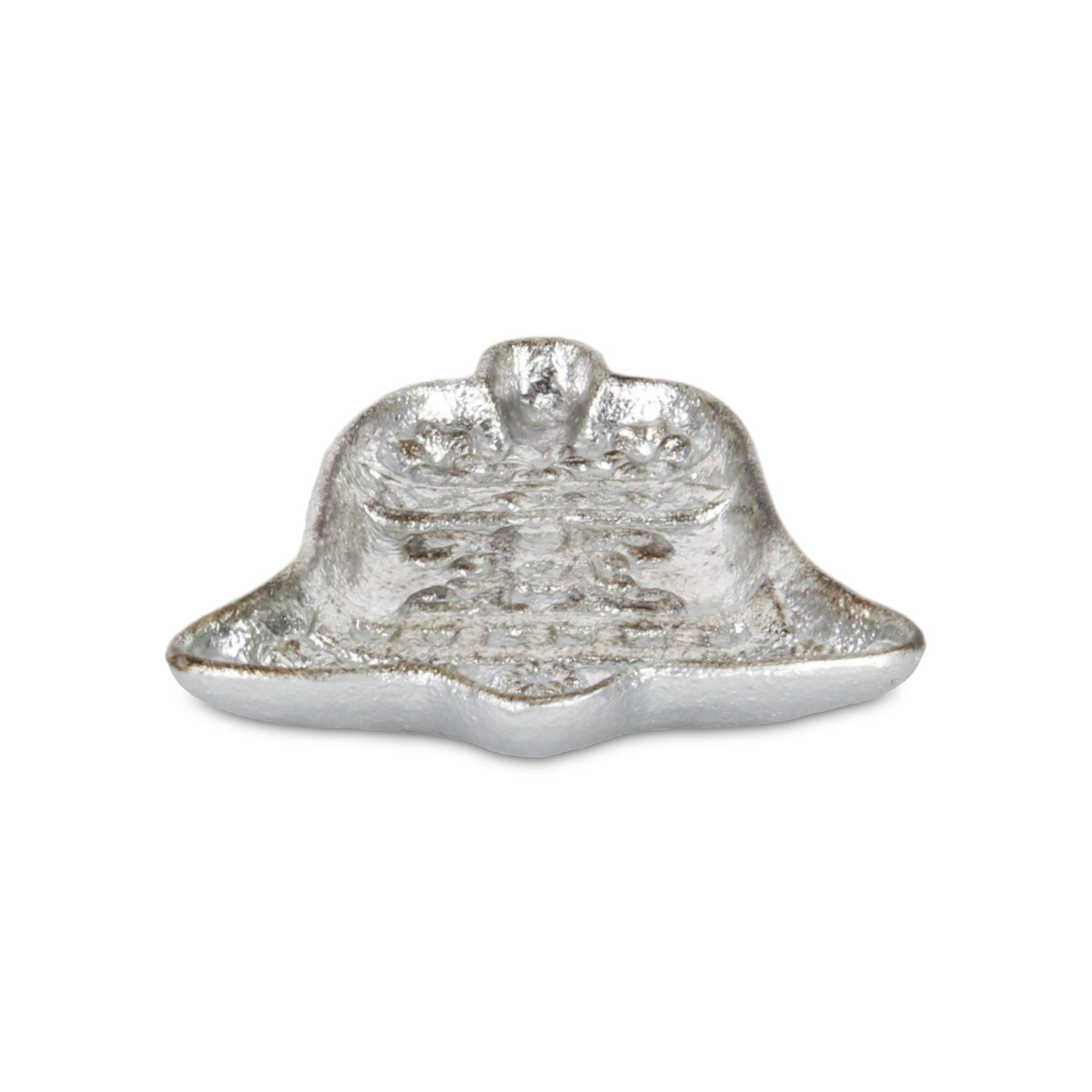 Christmas Bell Trinket Tray 5" - Silver Cast Iron Decorative Gift