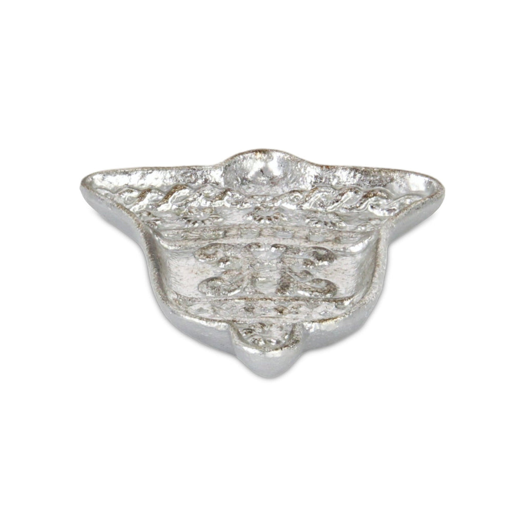 Christmas Bell Trinket Tray 5" - Silver Cast Iron Decorative Gift